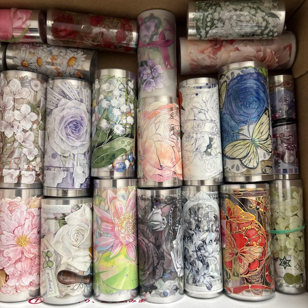 海外マステ　花　巻売り　まとめて　B