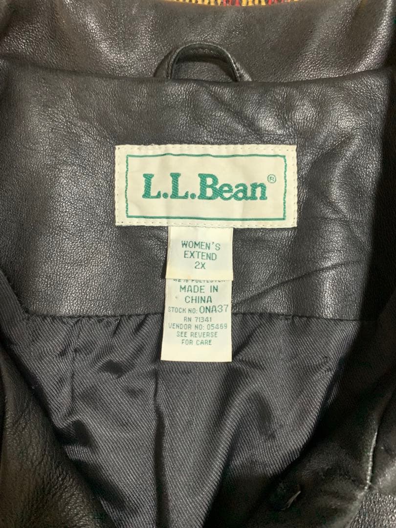 ジャケット・アウター 80sLL Bean Lambskin Leather Black Coat