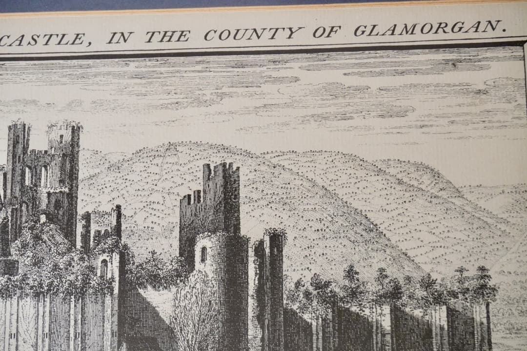 イギリス ヴィンテージ お城の絵 ウェールズ