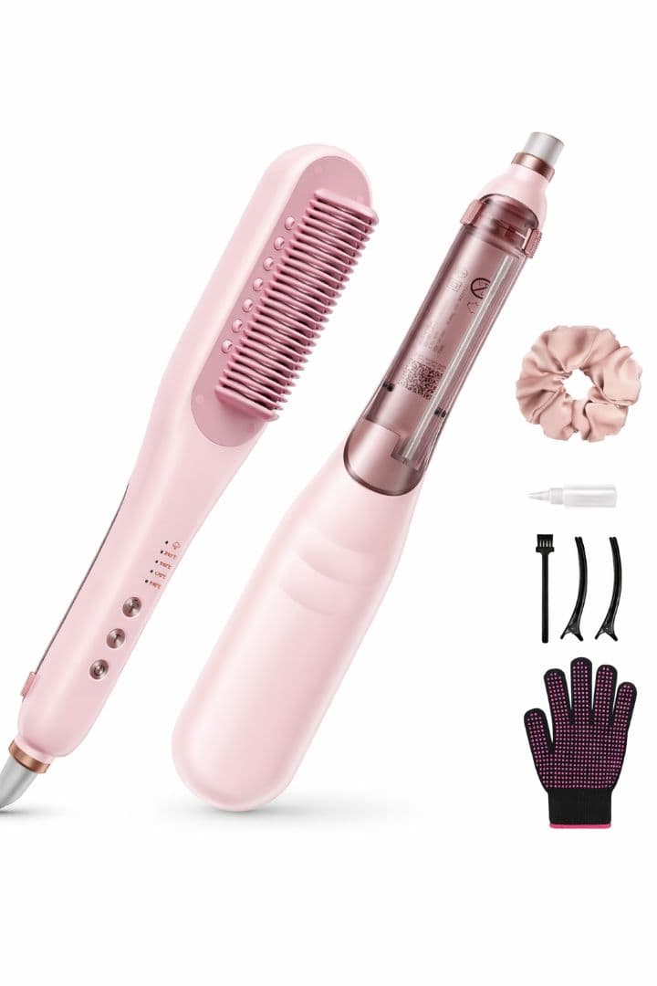 ❀超美品❀ 公式Wavytalk スチームストレートブラシ 新色ピンク 本箱入