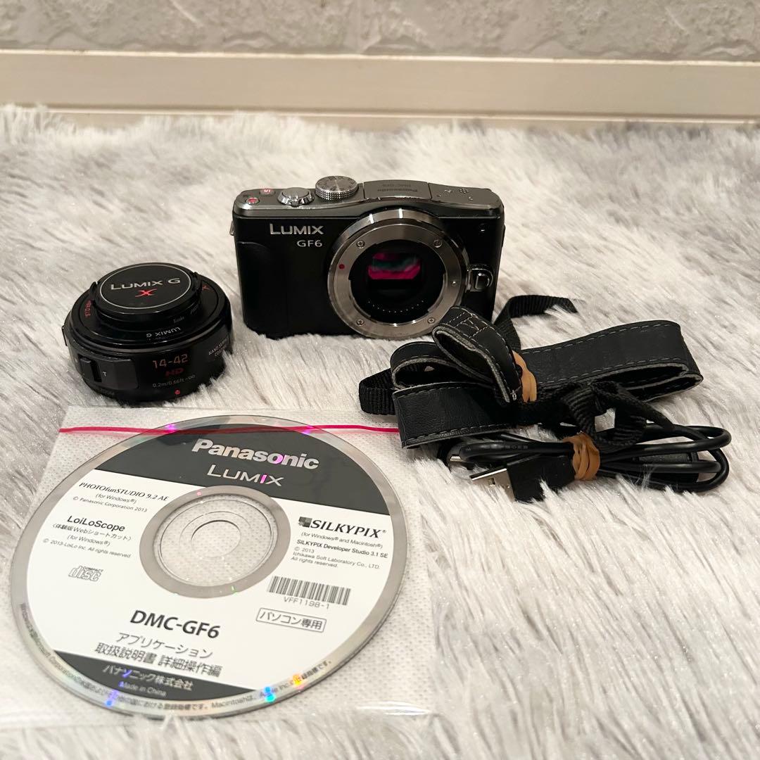 【完動品】Panasonic DMC-GF6X ミラーレスカメラ 14-42mm