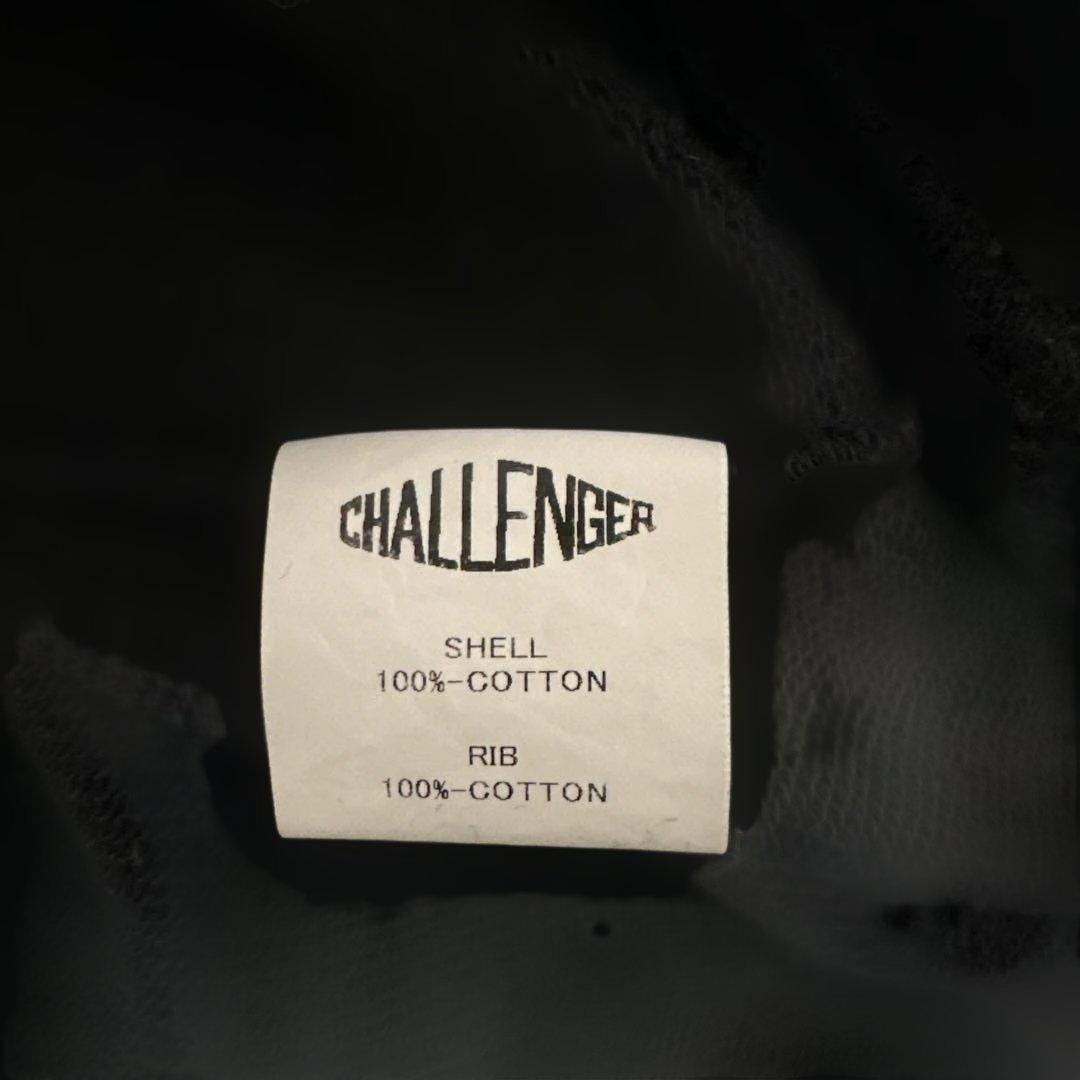 Challenger ロゴ フード付きパーカー 黒