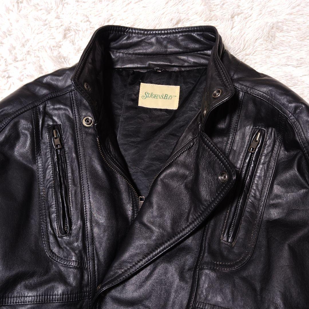 セントジョンズベイ ライダースジャケット 本革 レザー y2k 短丈