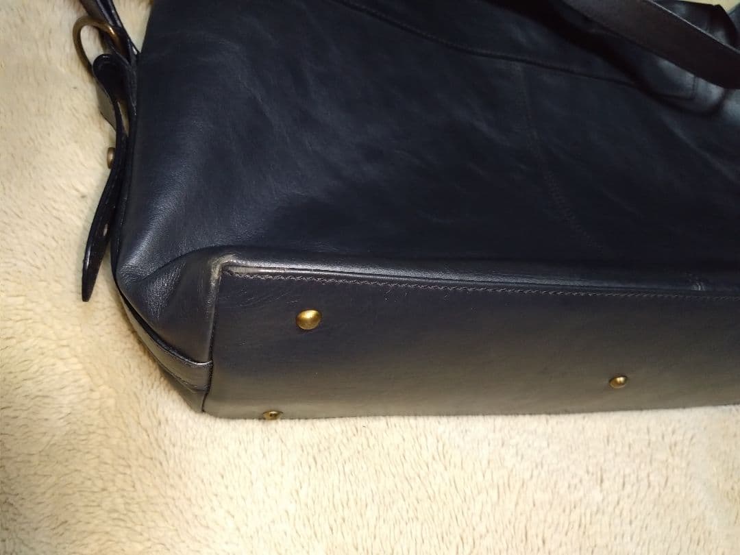 MotherHouse マザーハウス　レザートート　2way ネイビー　紺