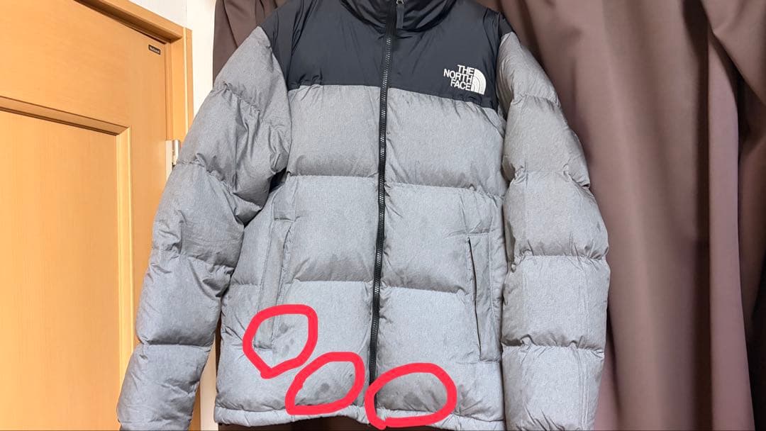 ノースフェイス ダウン ヌプシジャケット the north face グレー