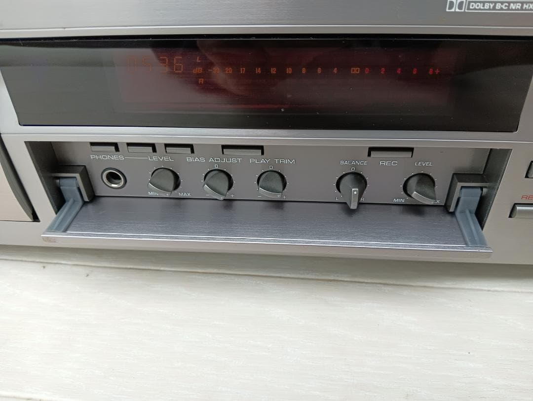 ヤマハ　ステレオ カセットデッキ　KX-493　リモコン付　オーディオ