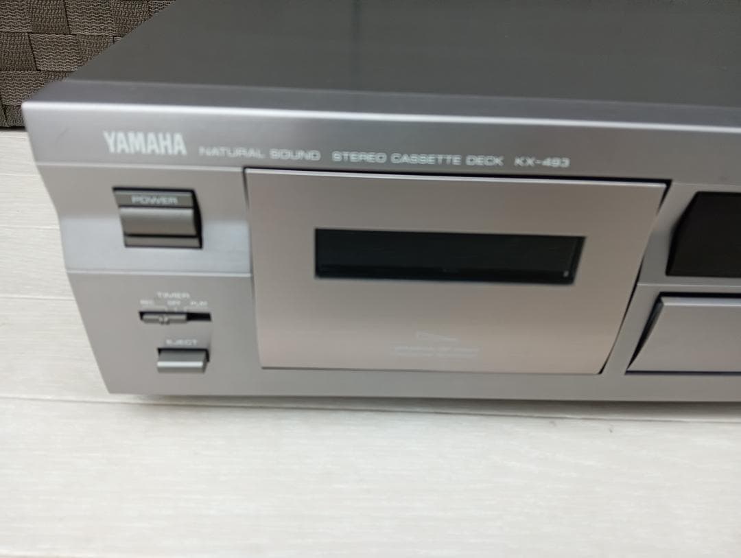 ヤマハ　ステレオ カセットデッキ　KX-493　リモコン付　オーディオ