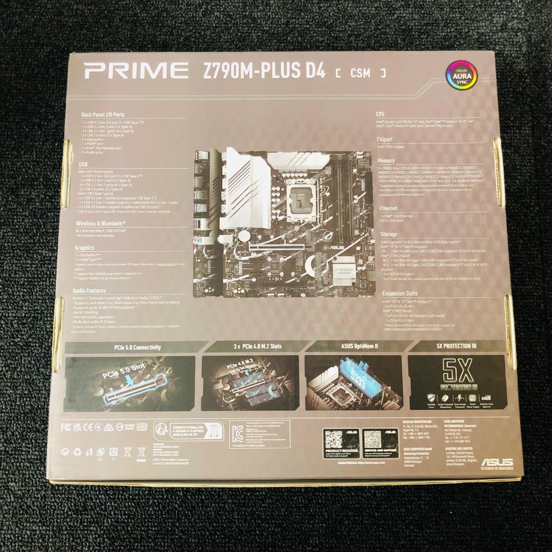 【送料無料】ASUS PRIME Z790M-PLUS D4-CSM