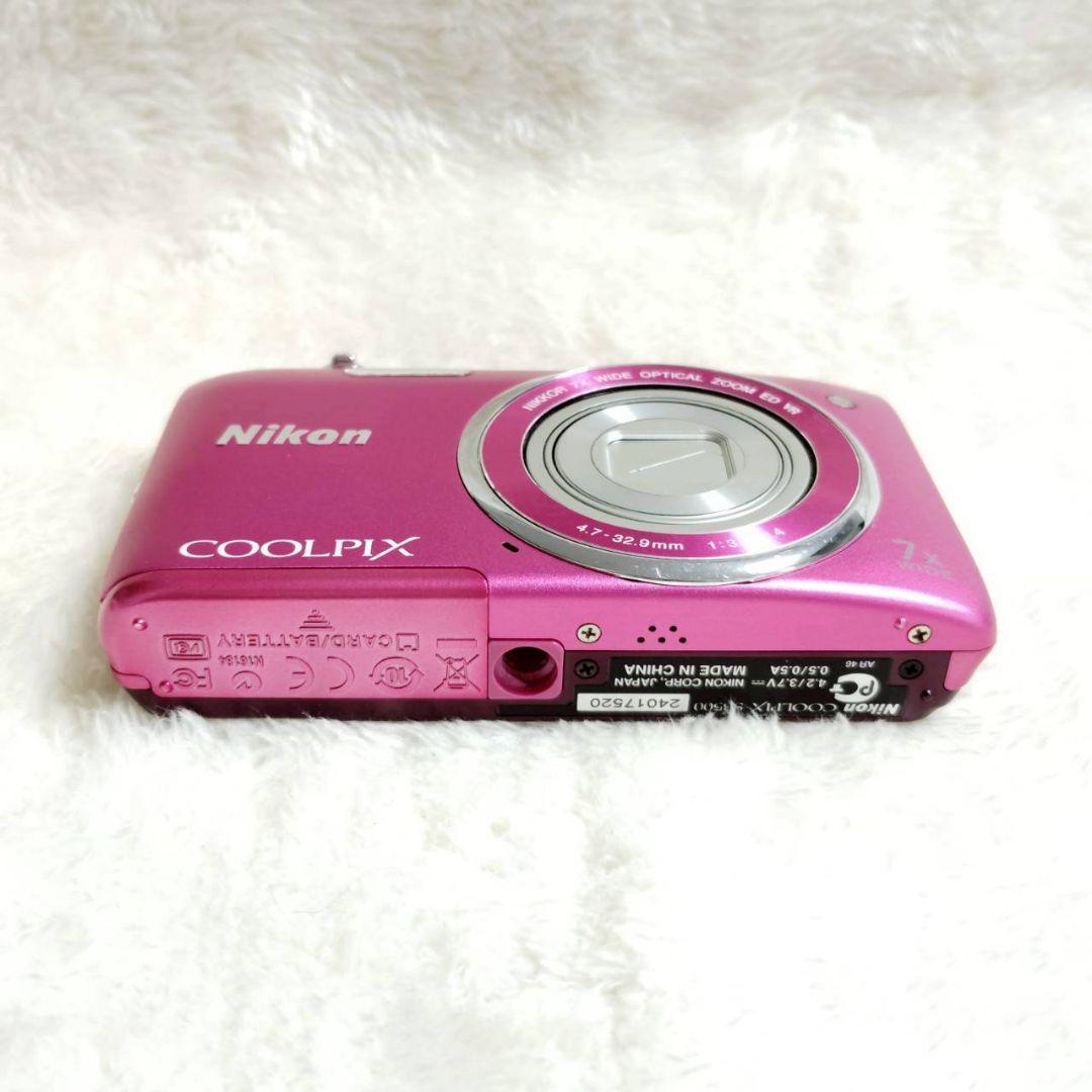 美品✨ Nikon COOLPIX S3500 ピンク 箱 付属品 デジカメ