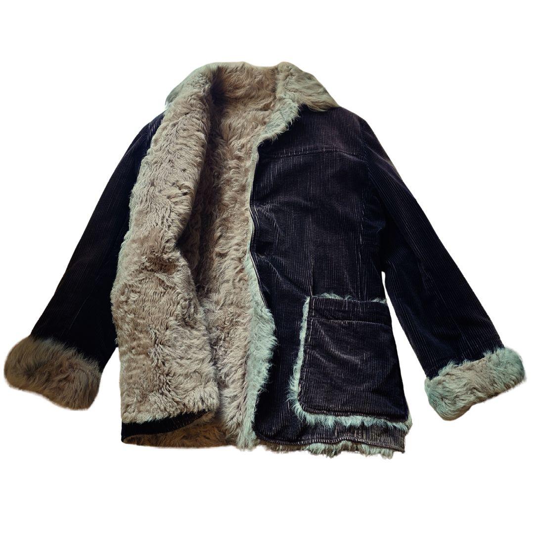 【破格】bajra dirge コーデュロイ ムートンジャケット y2k