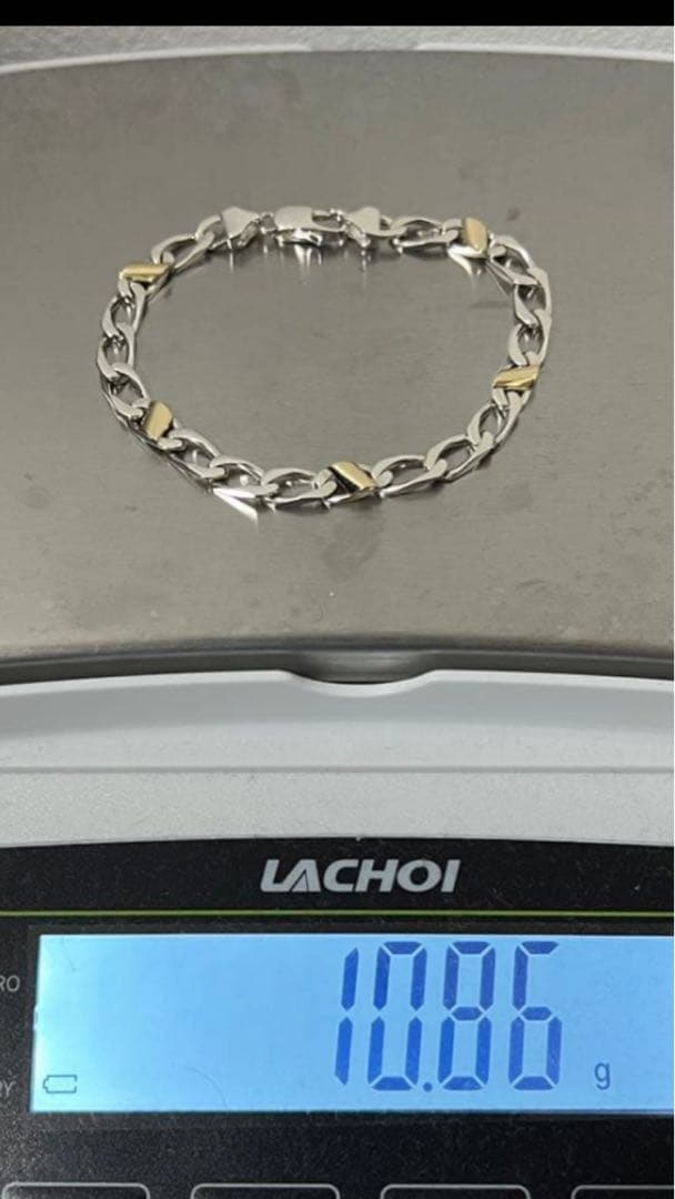 ティファニー TIFFANY フィガロチェーン ブレスレット SV YG コンビ