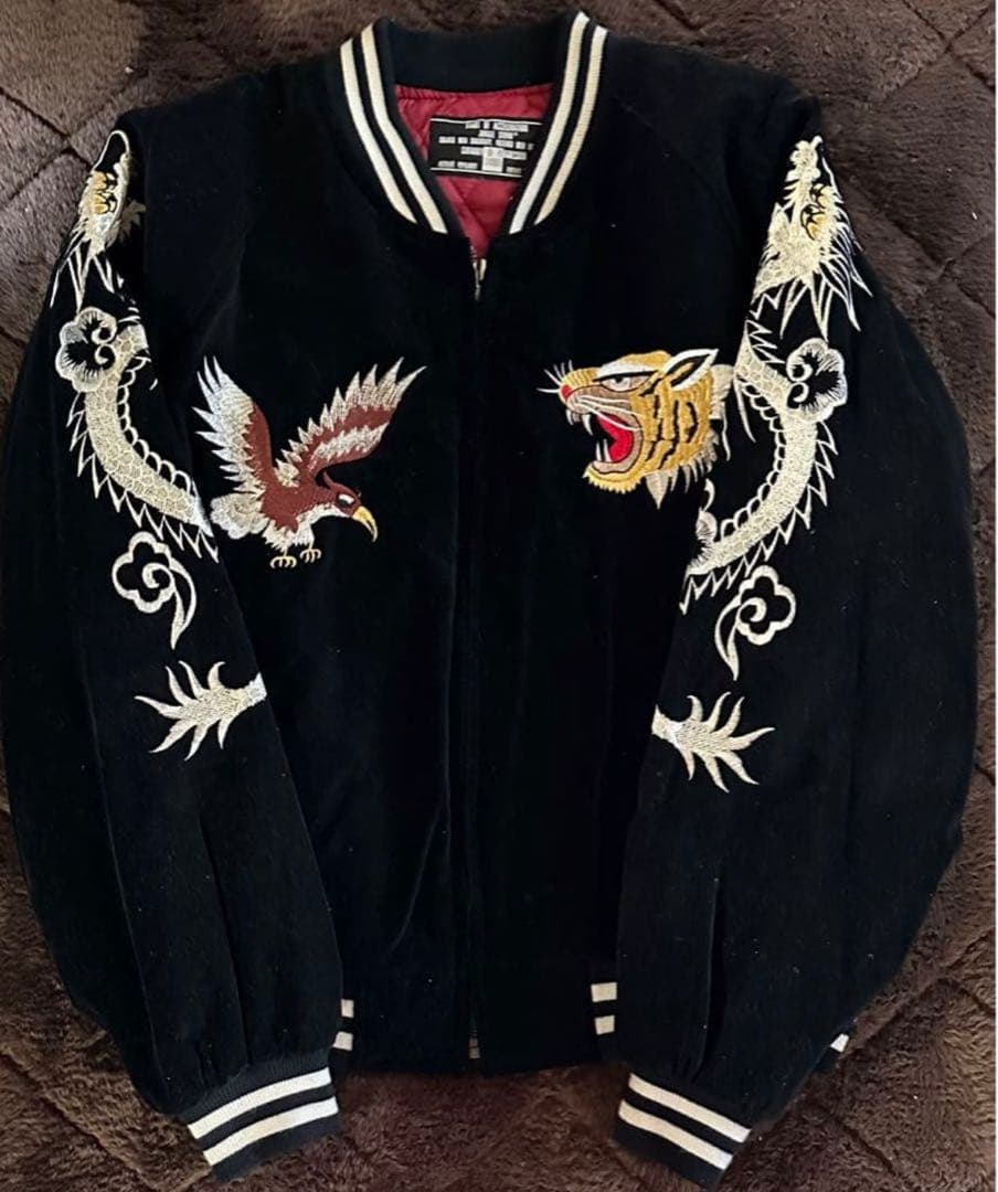 【値引き可】JUNGLE STORM 別珍 スカジャン ベロア