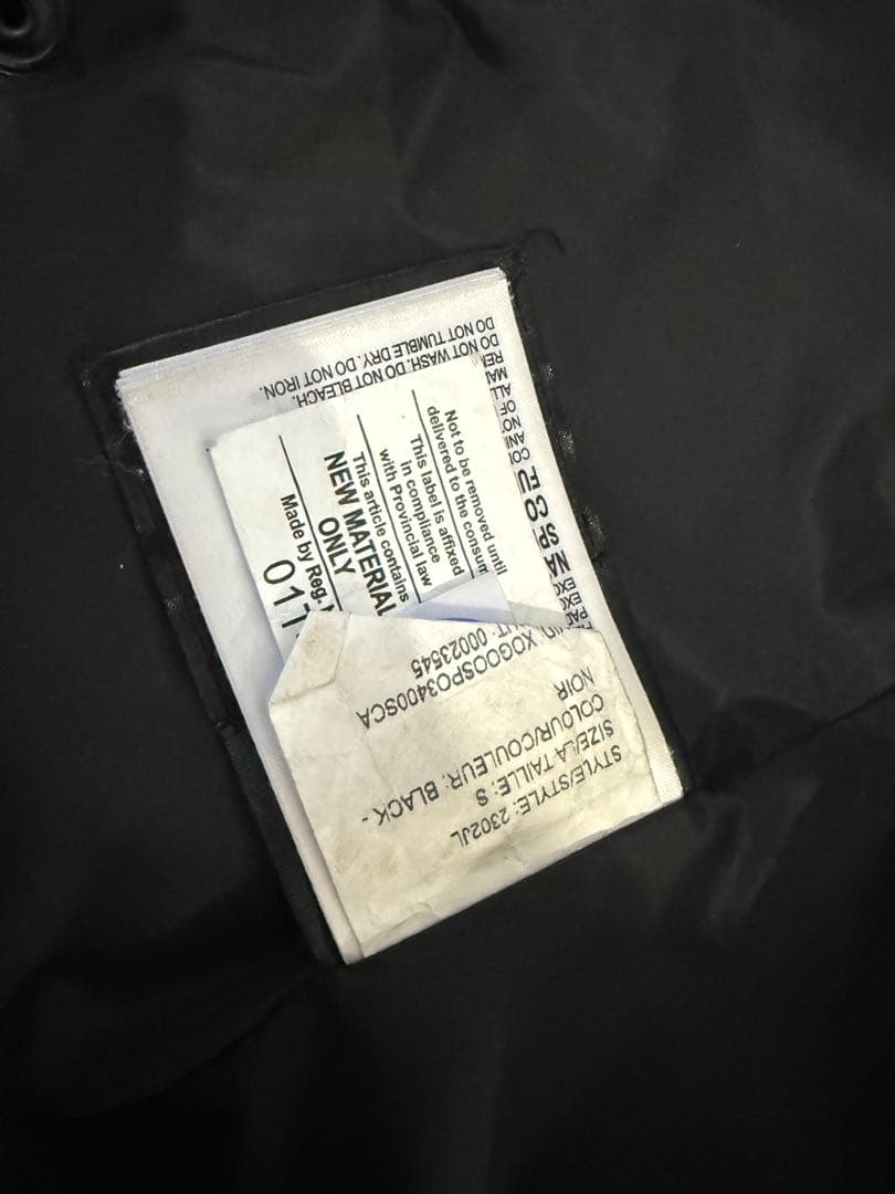 ◾️S   ブラック ダウンジャケット
