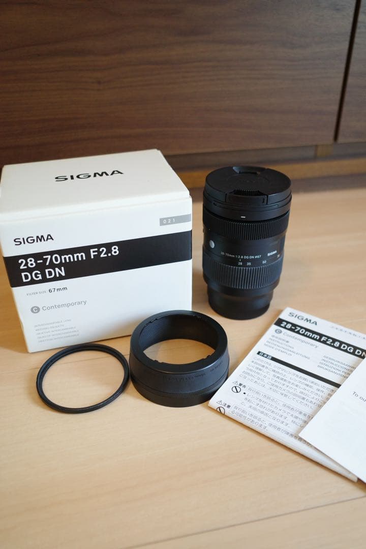 [値下げ中]SIGMA 28-70mm f2.8 DG DN NDフィルター付き