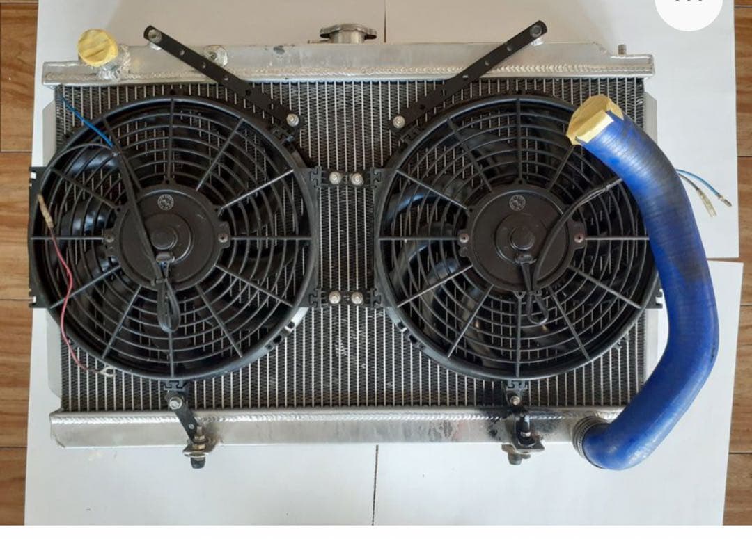 も*も様 s14 社外アルミラジエーター　電動ファン付き