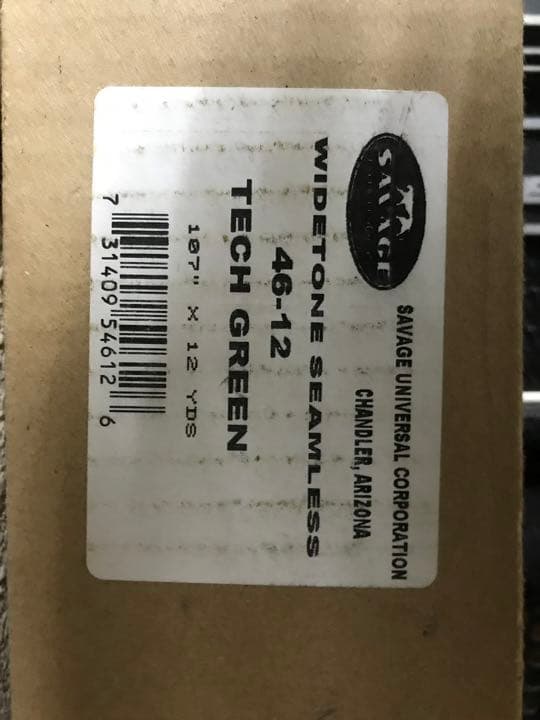 Savageシームレスな背景紙、107インチ幅X 12ヤード　テックグリーン