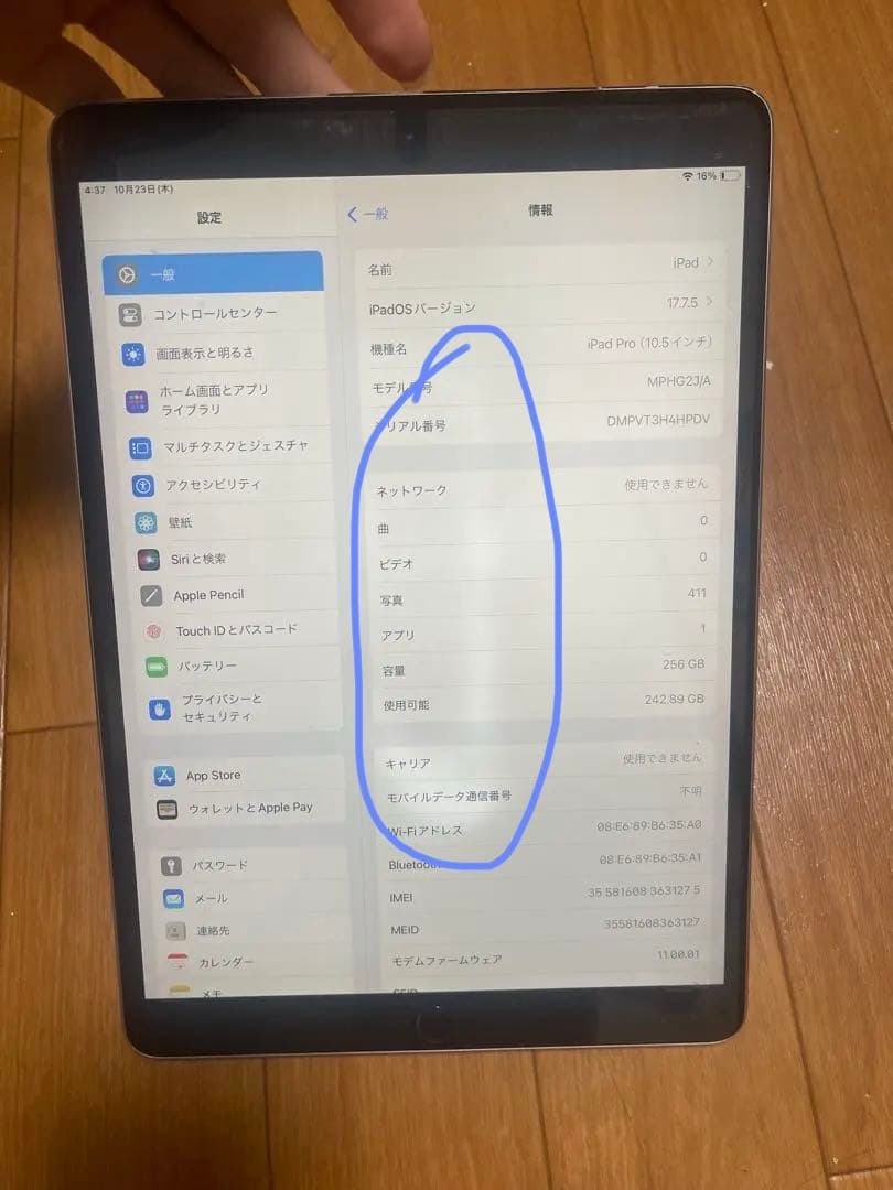 Apple iPad Pro 10.5インチ256GB