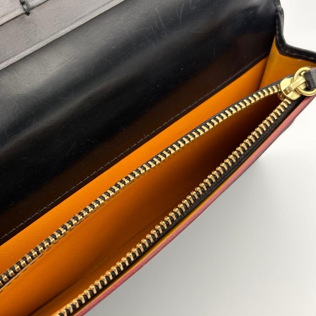 ganzo ガンゾ　シェルコードバン2 ファスナー小銭入れ　付　長財布 黒