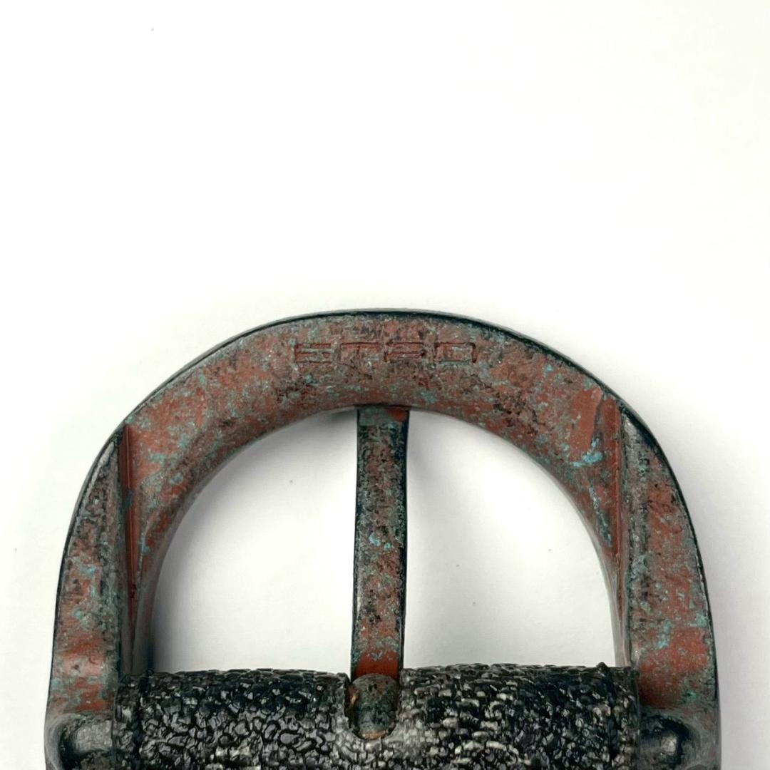 新品 ETRO スタッズ レザーベルト イタリア製 Y2K ペイズリー