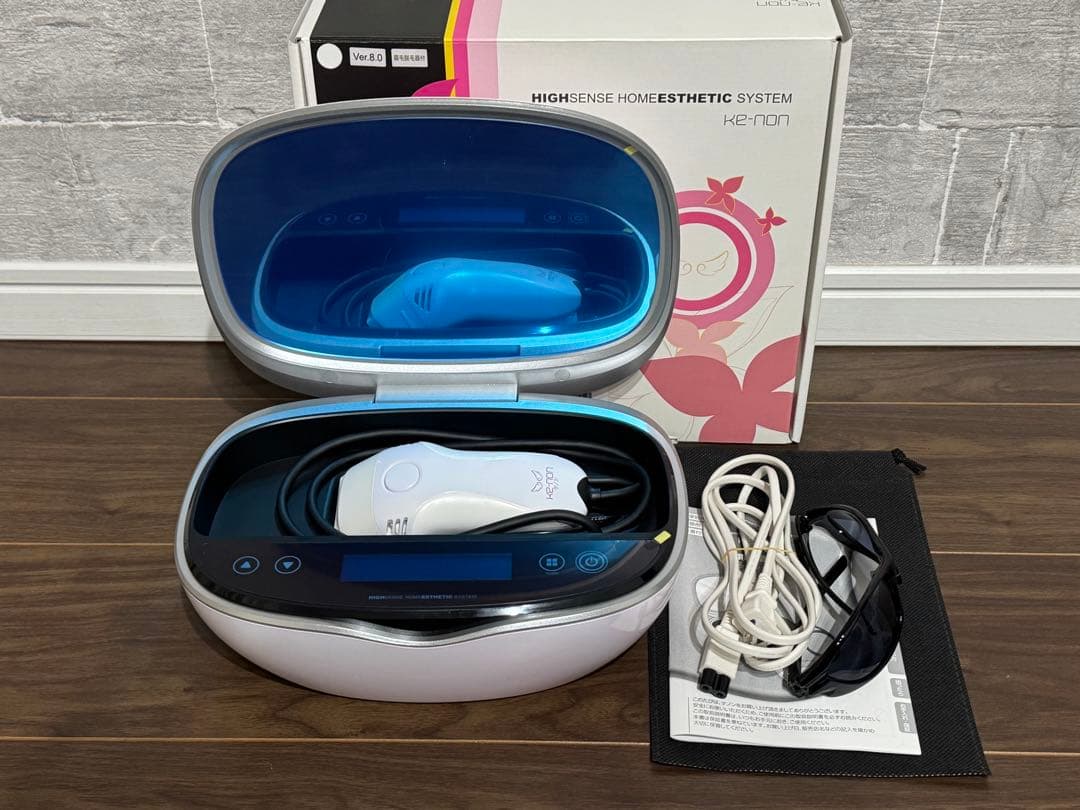 ③超美品 ver.8.0 眉毛脱毛器付き 脱毛器 美顔器 パールホワイト