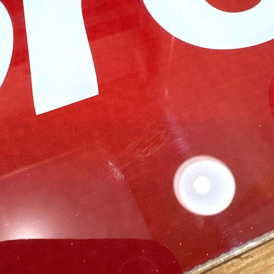 イギリス　シュプリーム　ボックスロゴ　ガラス　看板　店舗用