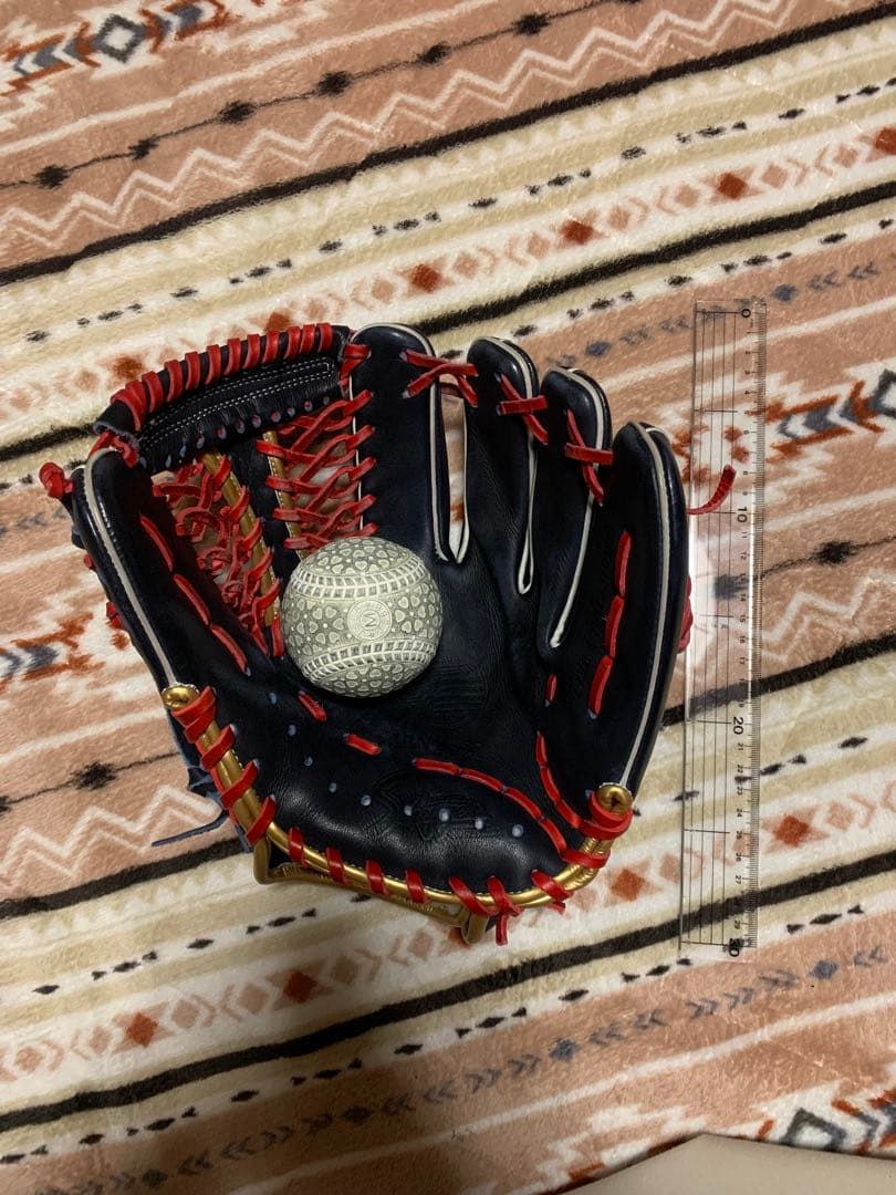 久保田スラッガー　軟式野球グローブ ネイビー/レッド