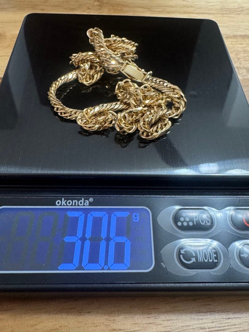 18K 喜平 12面 トリプル 30g 50cm