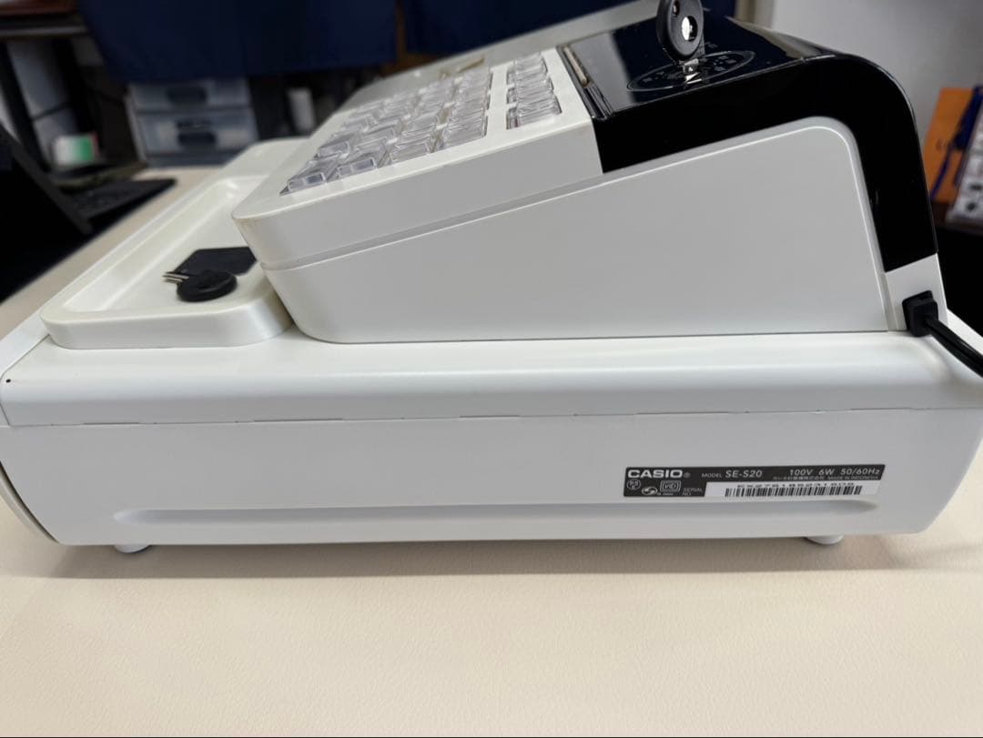 カシオ　CASIO　電子レジスター　レジスター　レジ　SE-S20　SES20
