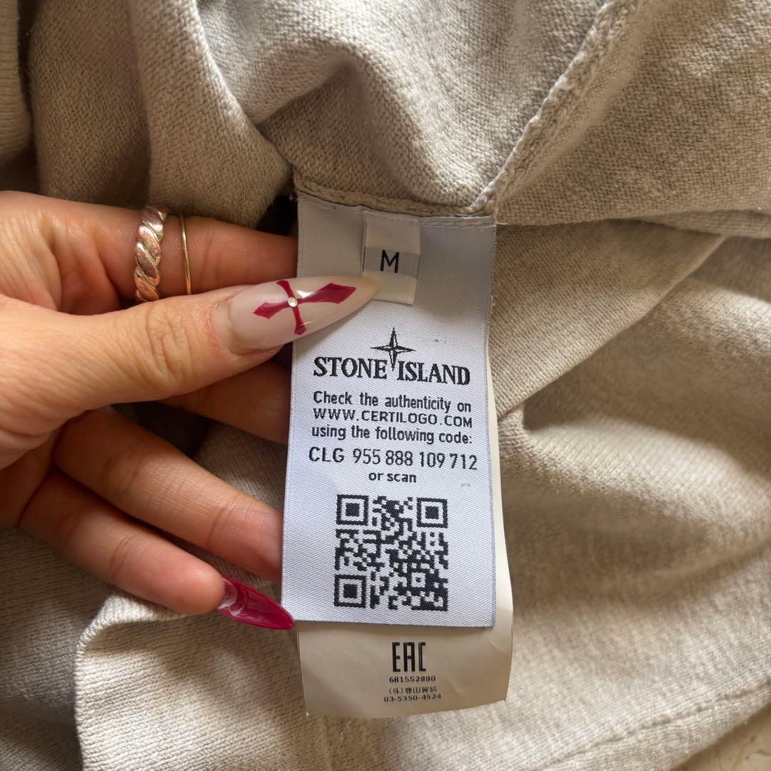 トップス STONE  CREWNECK L/S Tee Beige