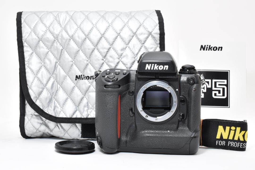 美品 NIKON F5 説明書 専用バッグ付き フィルム モルト良好品 B450
