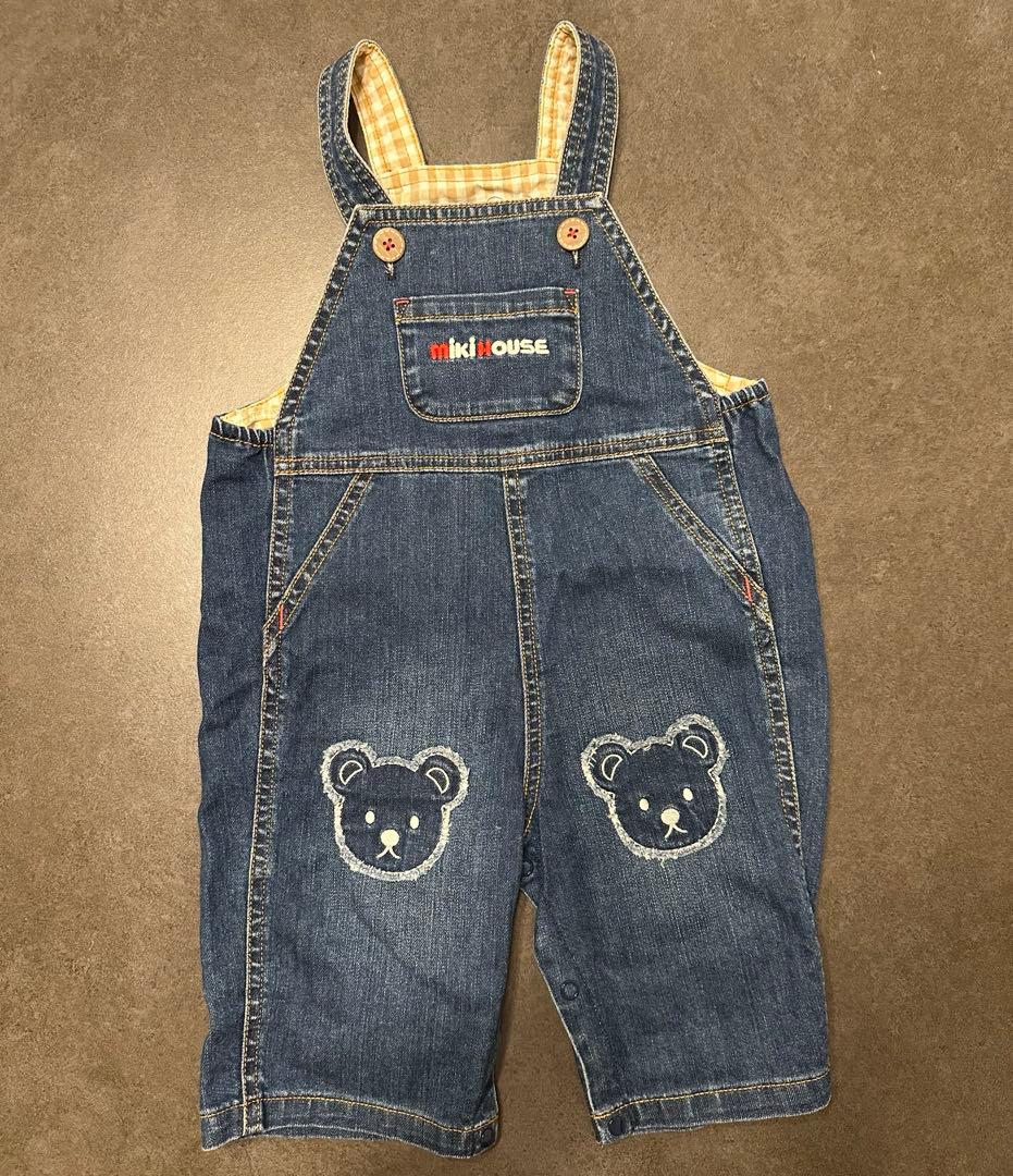ミキハウス　新品未使用７分丈オーバーオール