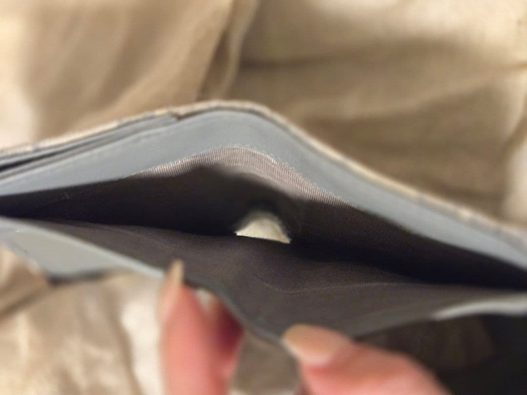 【美品】Dior Saddle Lotus ウォレット（グレー）