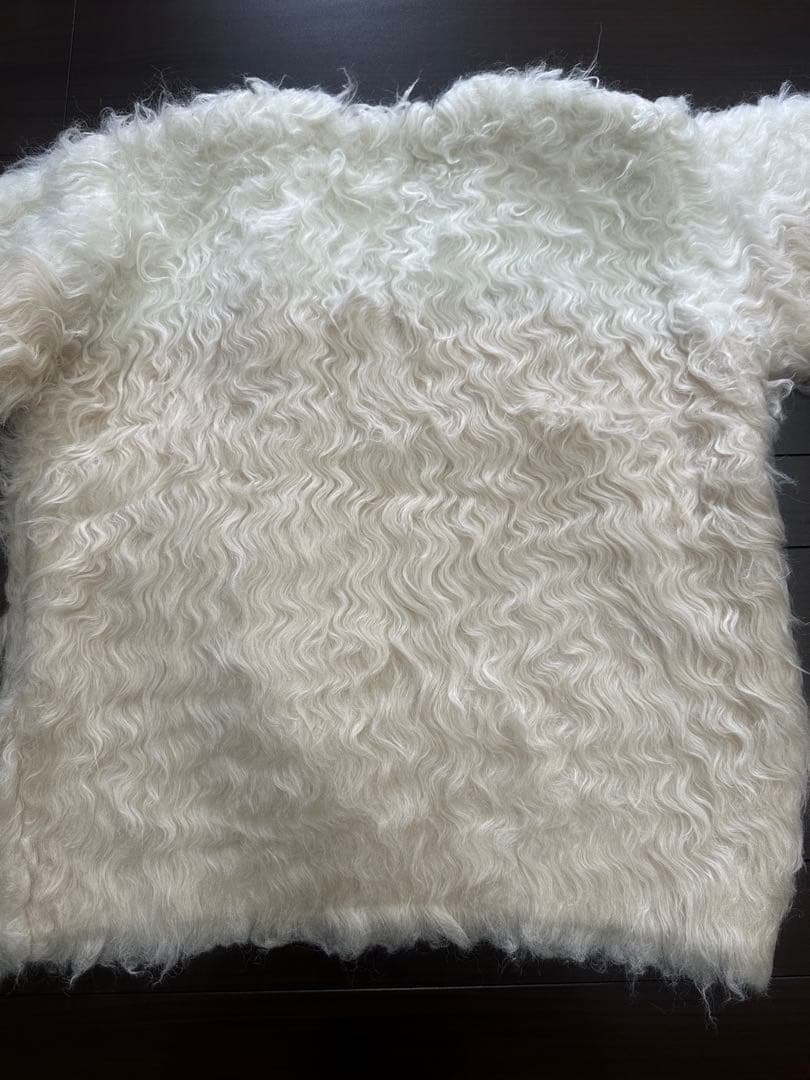 CLANEクラネ シャギーニットカーディガン 新品セール アイボリー