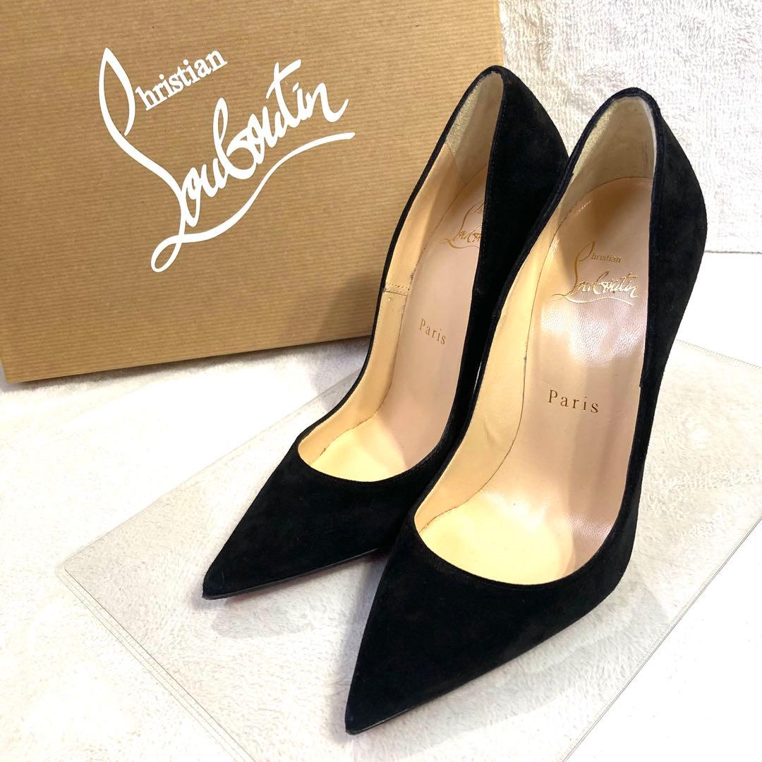 ✨極美品✨　クリスチャンルブタン　スエード　パンプス　黒　22.5