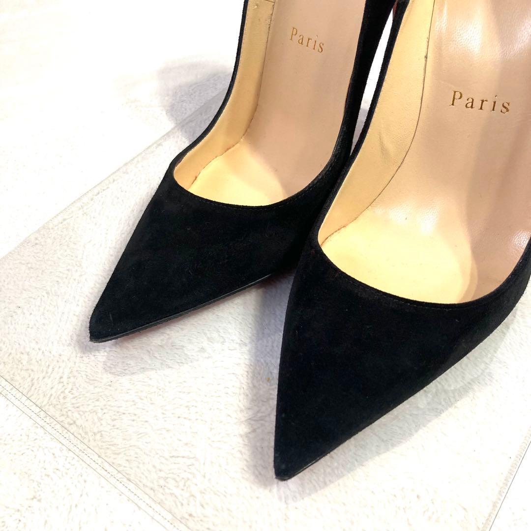 ✨極美品✨　クリスチャンルブタン　スエード　パンプス　黒　22.5