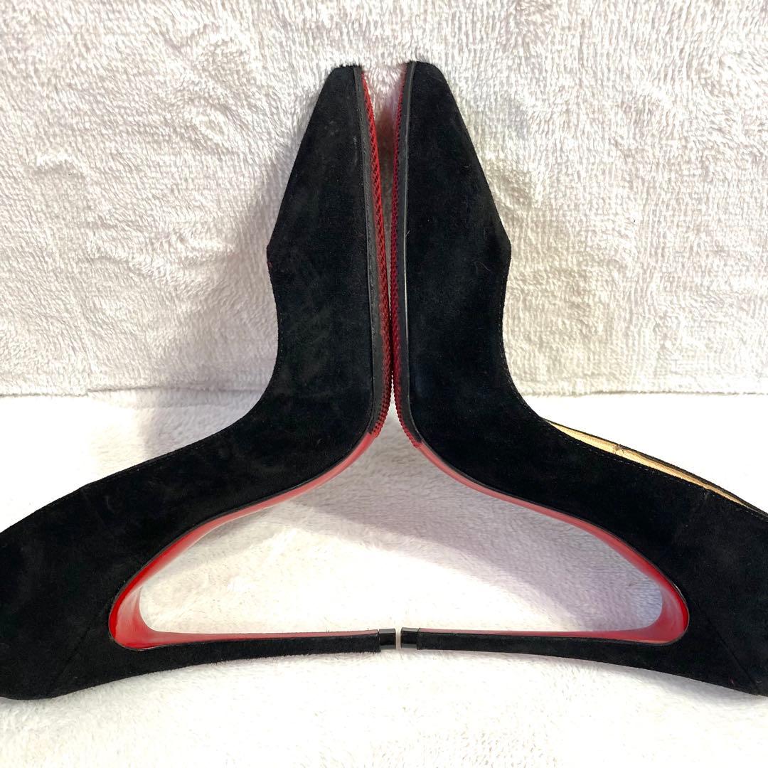✨極美品✨　クリスチャンルブタン　スエード　パンプス　黒　22.5