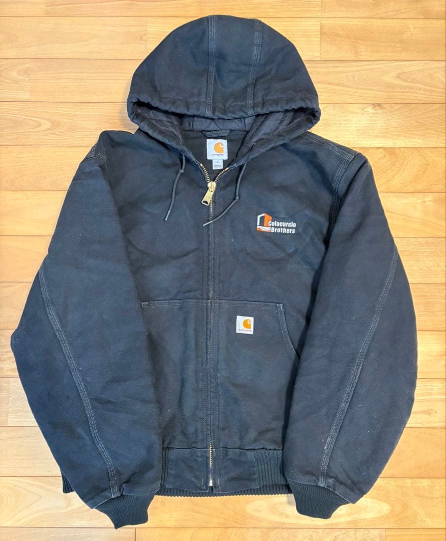 に*く様 Carhartt アクティブジャケット Black 企業系Colacu