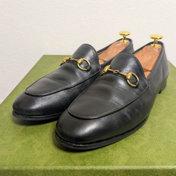 美品　GUCCI　ホースビットローファー　ヨルダーン　黒　37