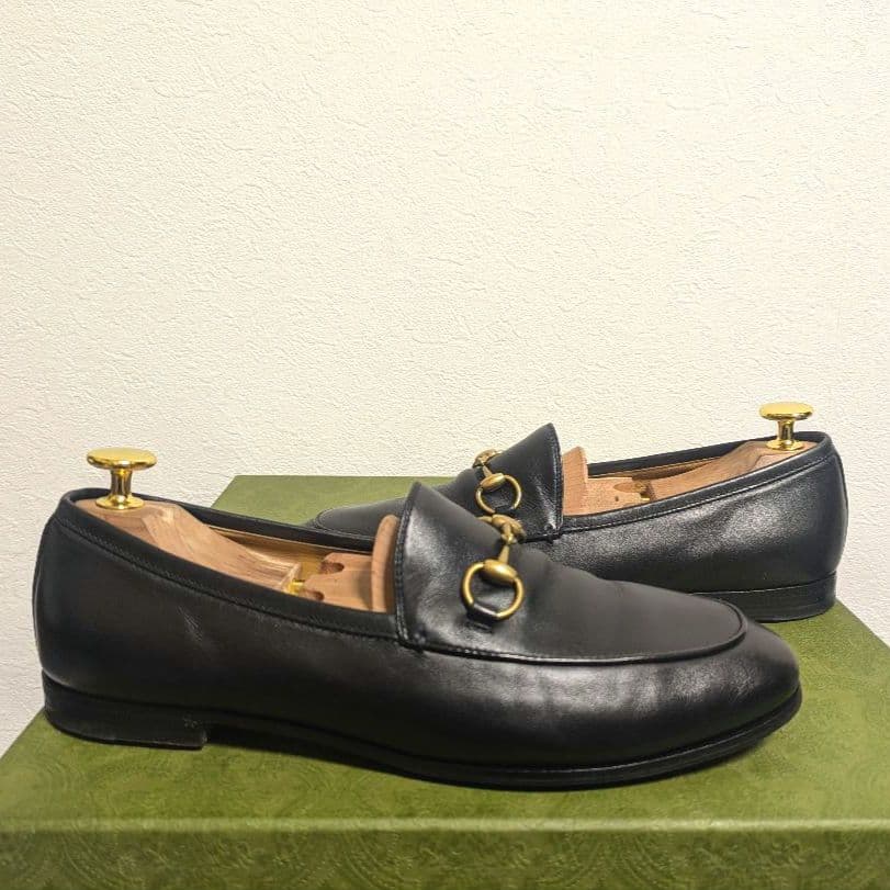 美品　GUCCI　ホースビットローファー　ヨルダーン　黒　37