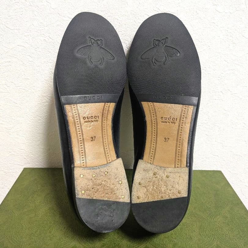 美品　GUCCI　ホースビットローファー　ヨルダーン　黒　37