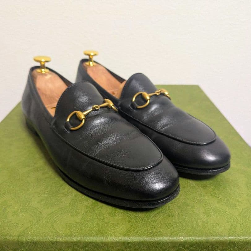 美品　GUCCI　ホースビットローファー　ヨルダーン　黒　37