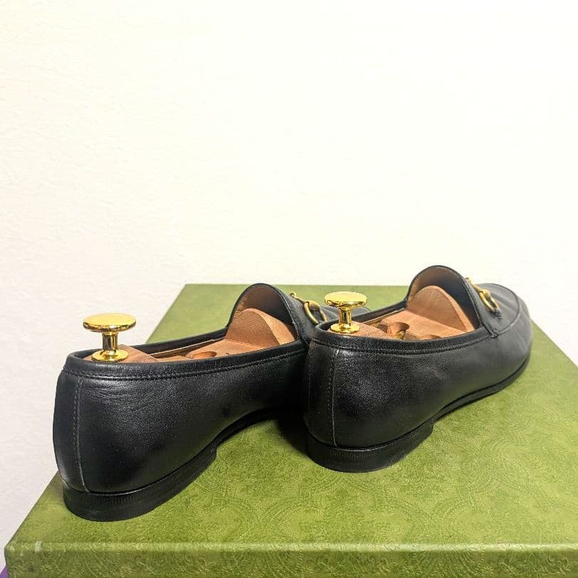 美品　GUCCI　ホースビットローファー　ヨルダーン　黒　37