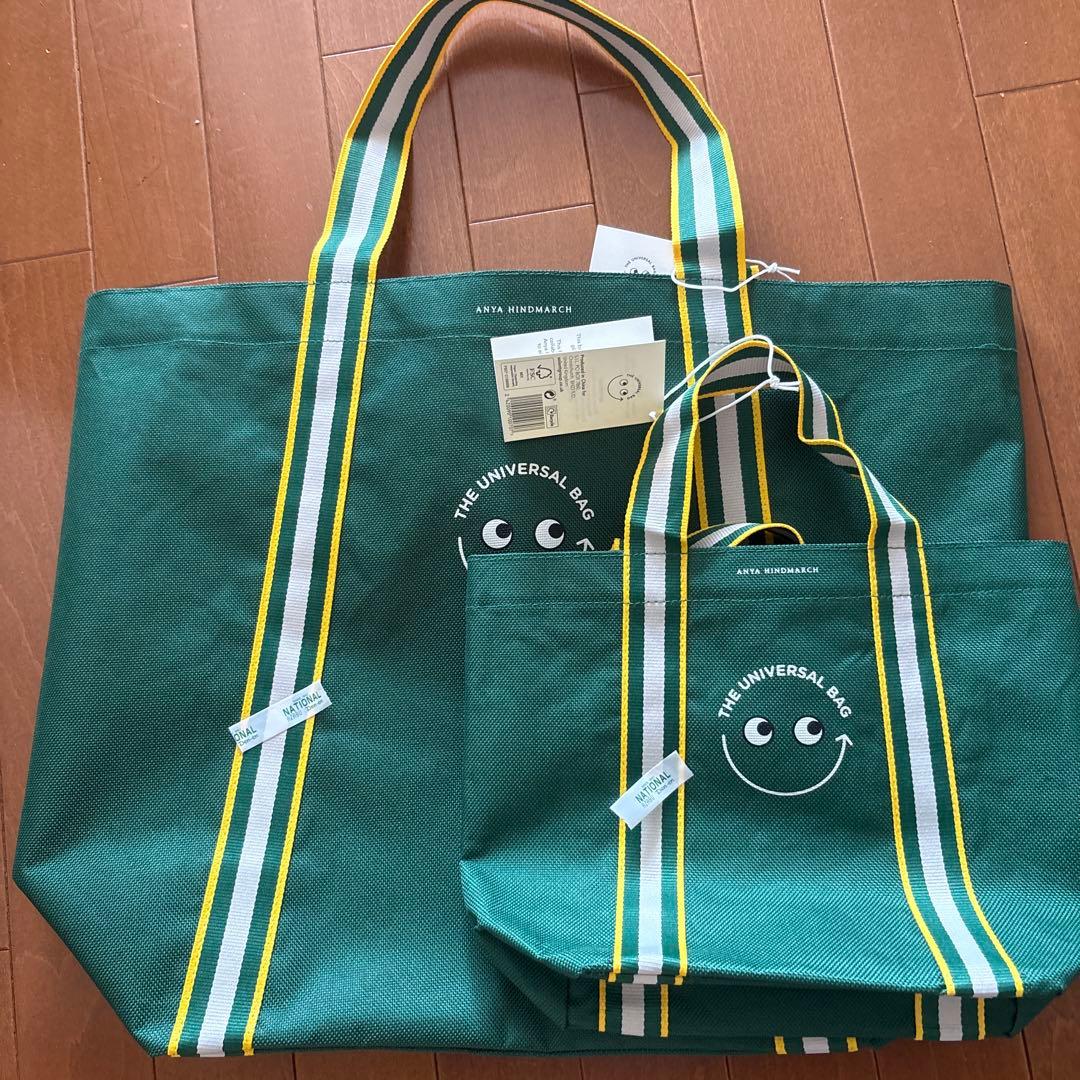 アニヤハインドマーチ　エコバッグ　ナショナル麻布　2個セット