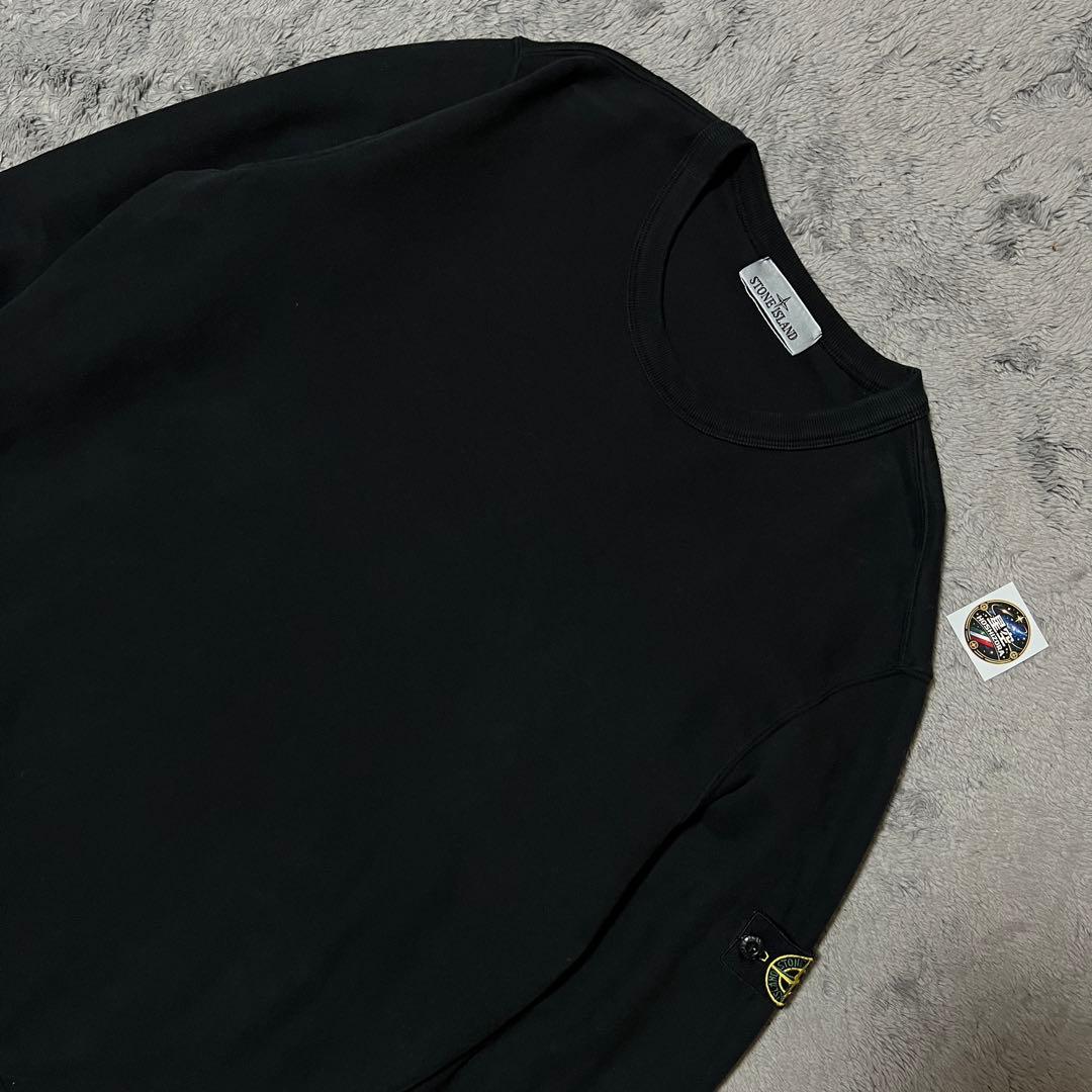 STONE  コットン　クルーネック　トレーナー　ブラック Mサイズ