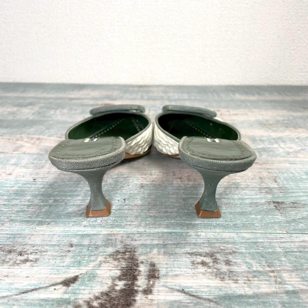 超美品 MANOLO BLAHNIK パイソンレザー パンプス 35