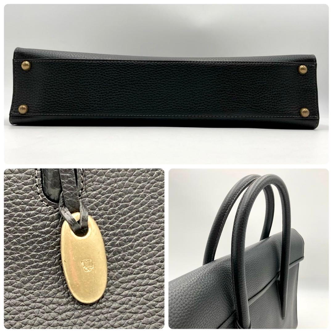 ちくわぶ✨トフ&ロードストーン デボネア ビジネスバッグ 黒 レザー 仕事