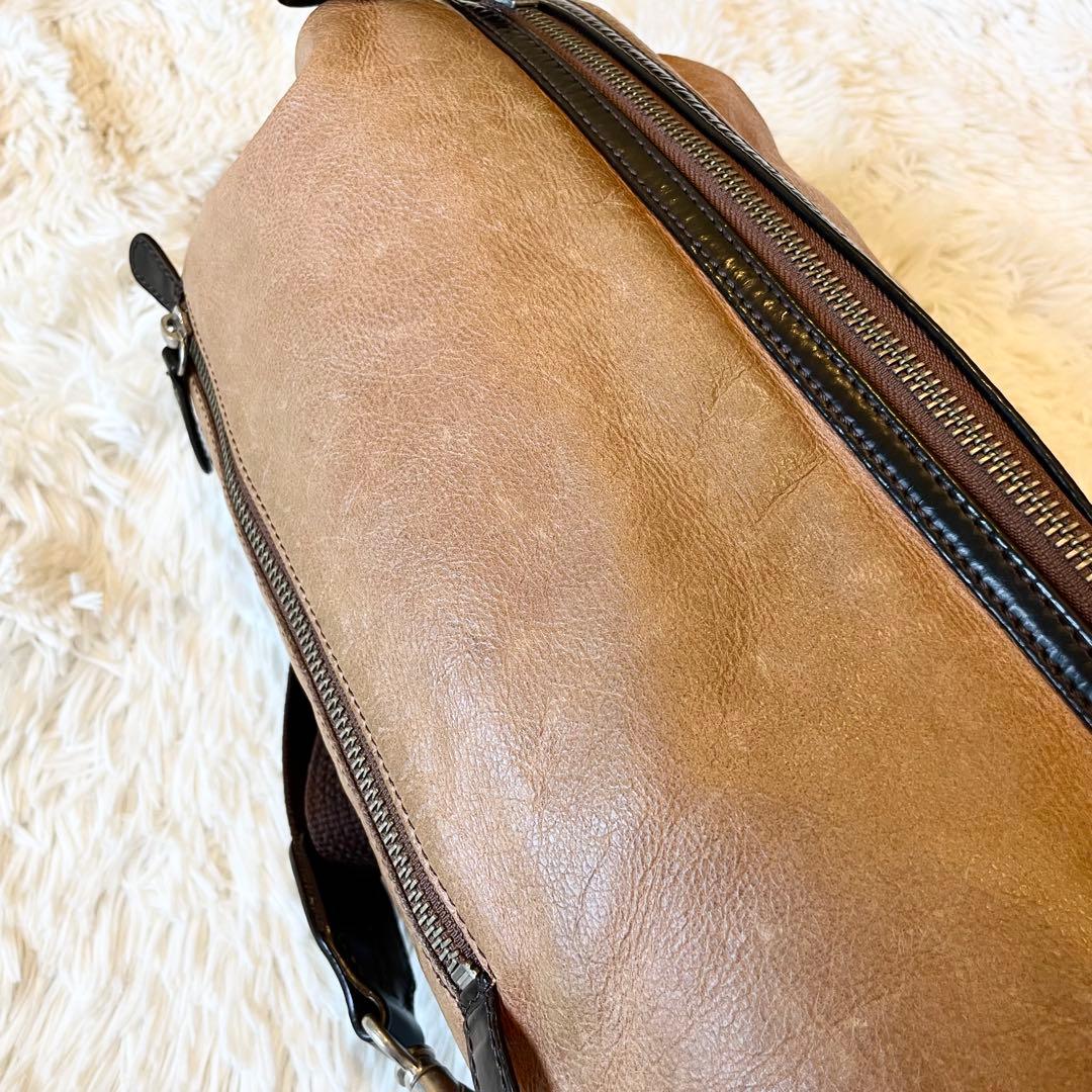 良品★ソメスサドル レザー 本革 ボディーバッグ キャメル