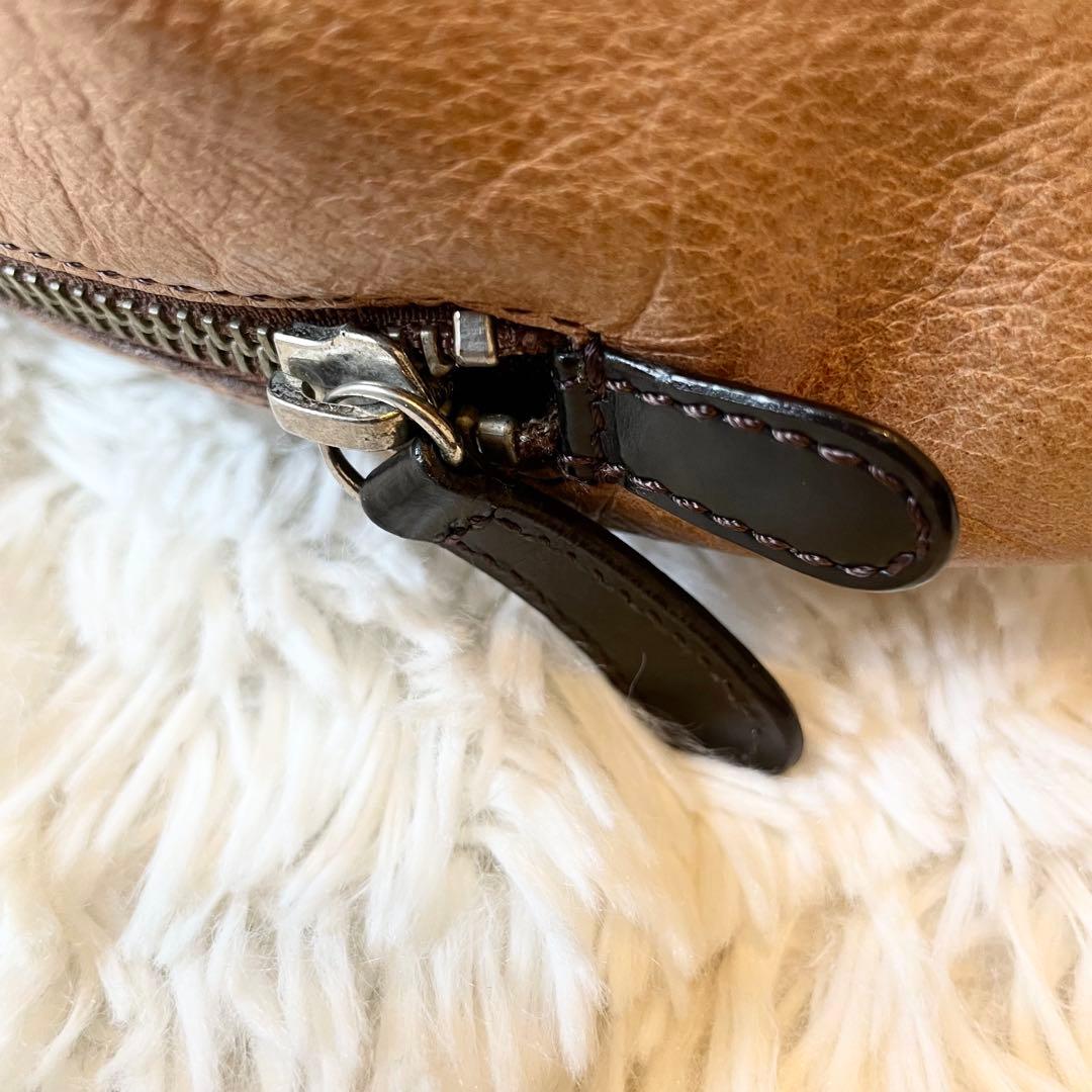 良品★ソメスサドル レザー 本革 ボディーバッグ キャメル