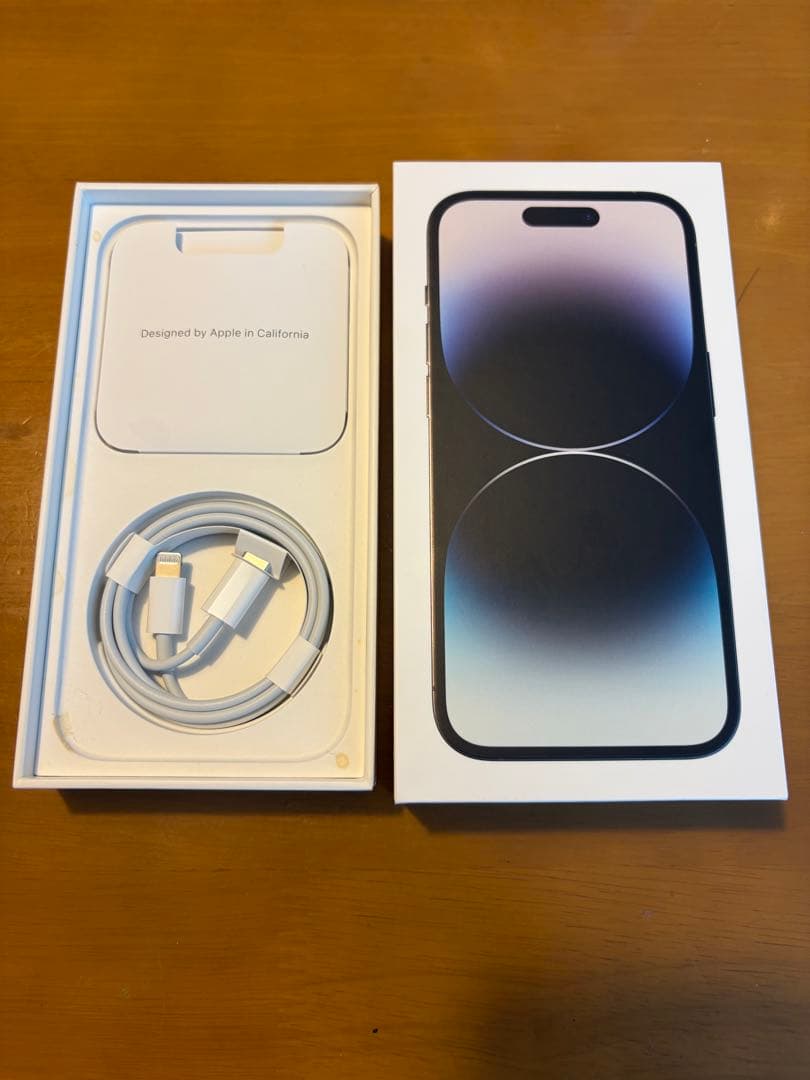 【美品】iPhone 14 Pro 128GB SIMフリー 箱・純正ケーブル付