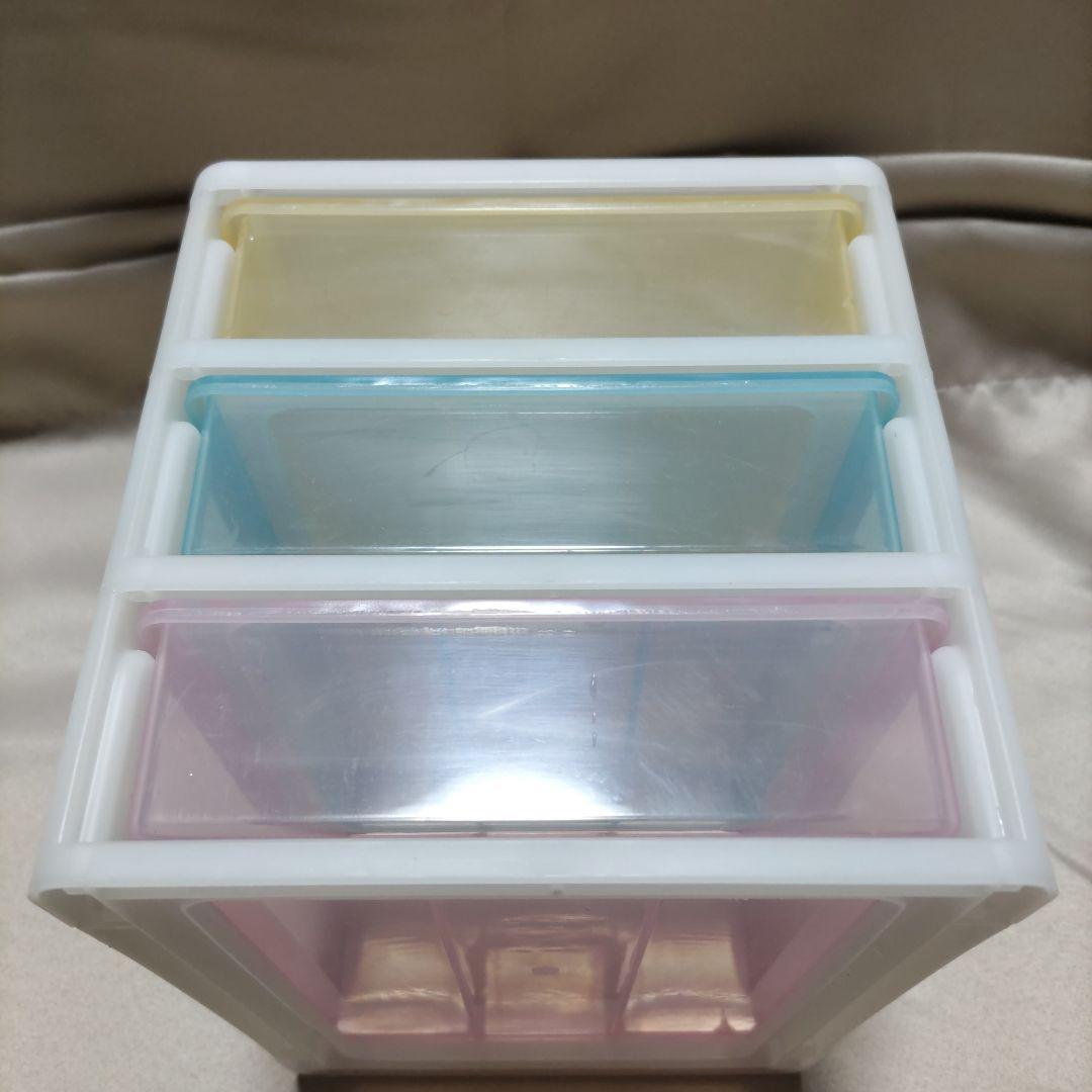 【激レア】 ハローキティ　フルーツ柄　3段チェスト　収納ボックス　小物入れ